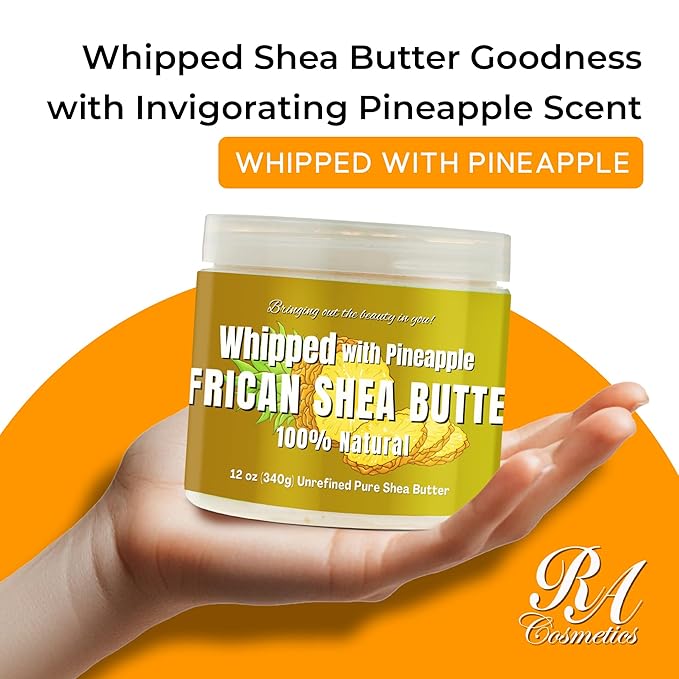 RA COSMETICS Whipped Shea Butter with Pineapple, 12oz