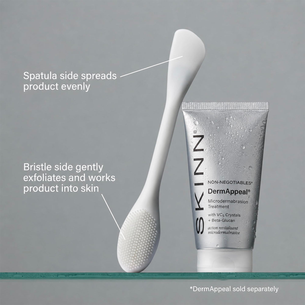 SKINN Pore Polishing Wand, Silicone Facial Cleansing Brush - BPA-Free
