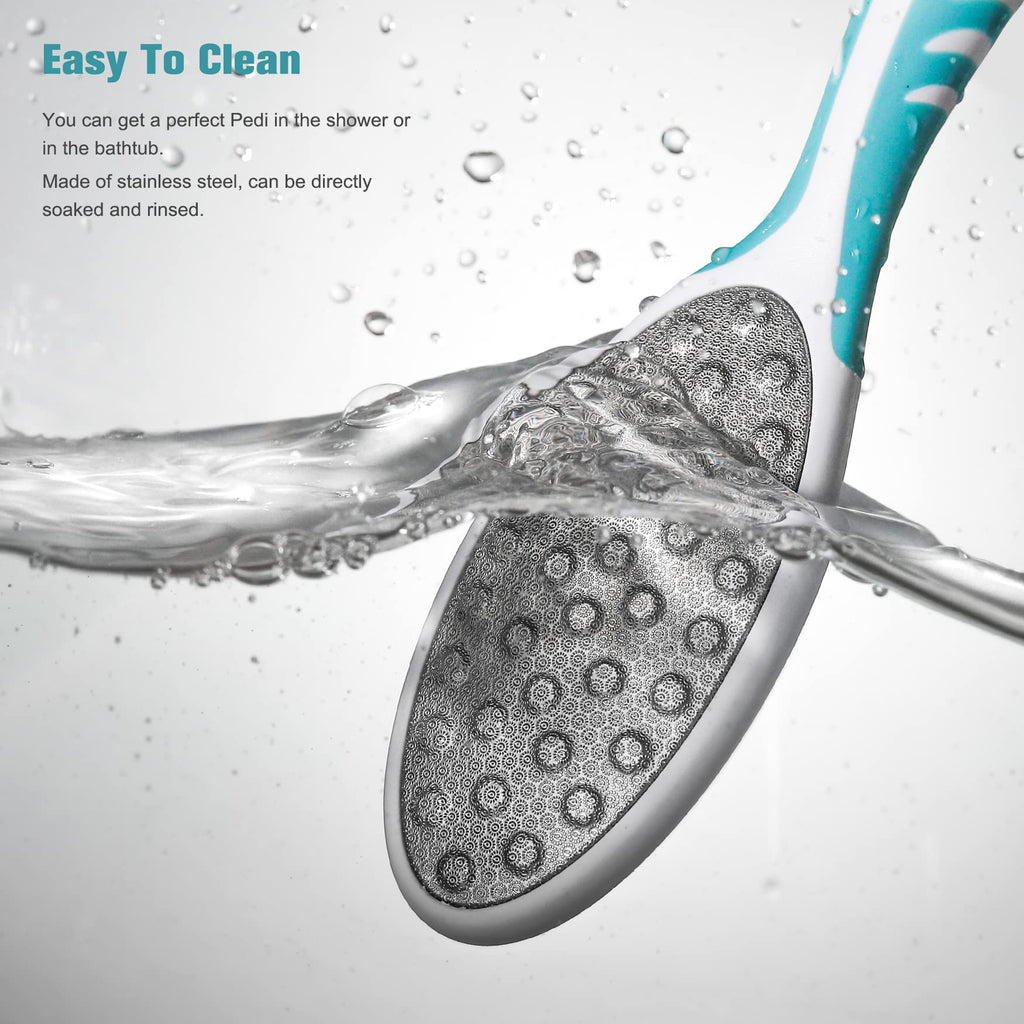 FVION Foot File Callus Remover Cracked Heel Shaver – Double Sided Pedicure File/Foot Scraper for Wet and Dry Feet