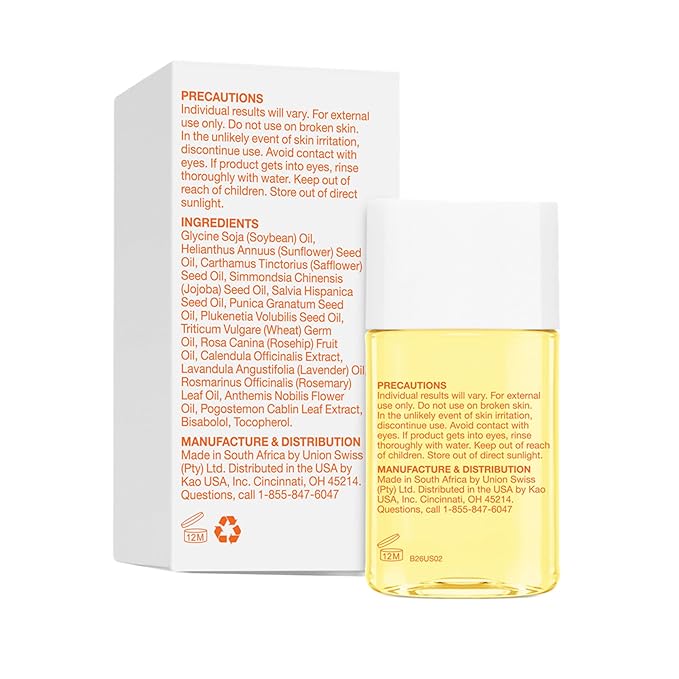 Bio-Oil Fragrance-Free Body Oil Serum, Scars & Stretch Marks, 0.85 oz, 3pk