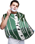 NOUZU Birch Trees Print Beard Bib Apron For Men, Beard Hair Catcher For Men Shaving Trimming,Beard Cape Cloth