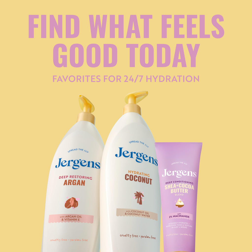 Jergens Shea & Cocoa Hand & Body Lotion For Dry Skin, 8.5 fl oz