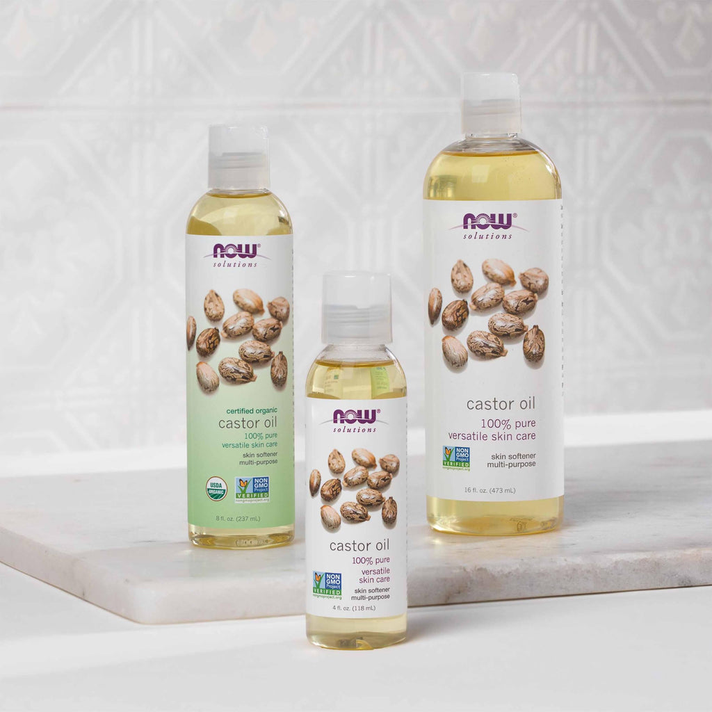 NOW Solutions, Castor Oil, Versatile Skin Care, Multi-Purpose, 16 fl. oz