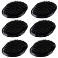 6Pcs shampoo pocket comb massage hair comb pocket palm brush comb portable hair comb beard comb creative scalp brush pocket combs for men and pets (6PA)