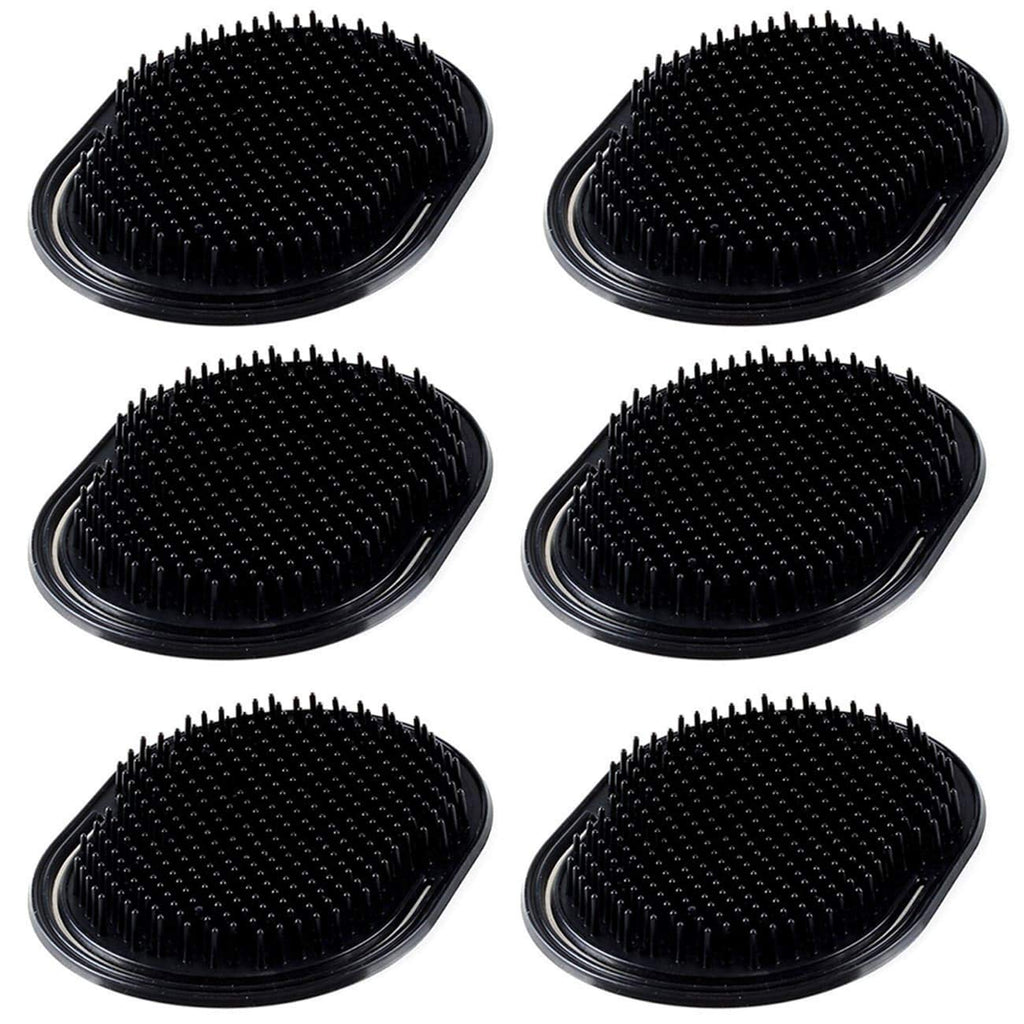 6Pcs shampoo pocket comb massage hair comb pocket palm brush comb portable hair comb beard comb creative scalp brush pocket combs for men and pets (6PA)