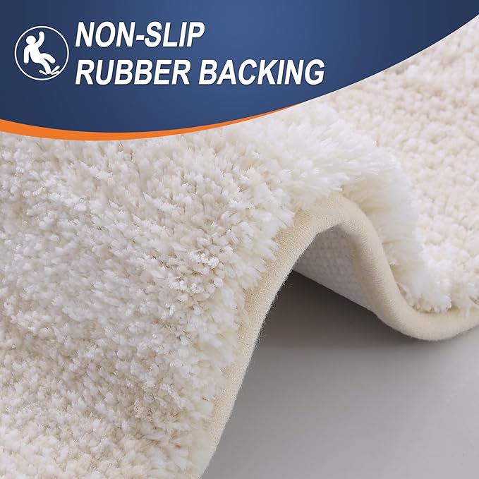 OLANLY Microfiber Bathroom Rugs Sets 3 Piece, 30"x20"+24"x16"+24"x20"