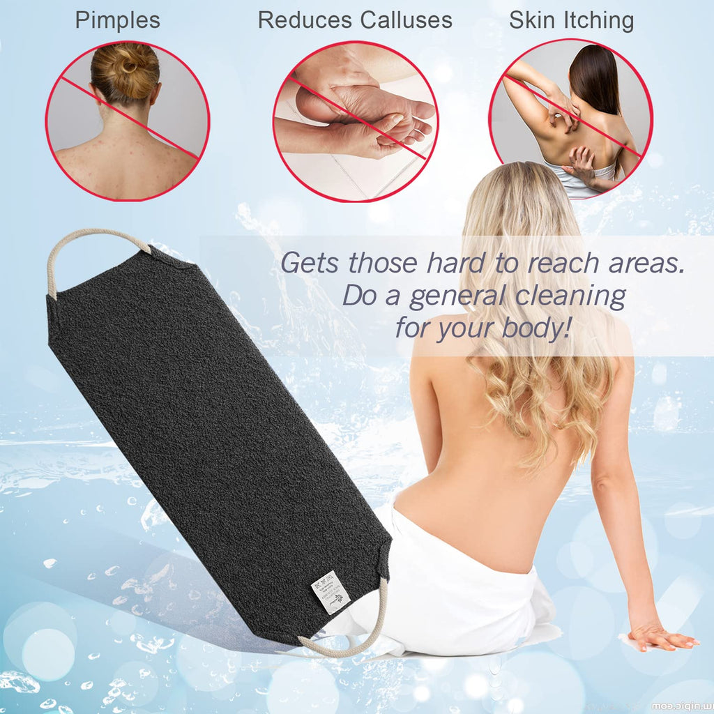Evridwear Exfoliating Back Scrubber for Shower, Back Washer for Men Women