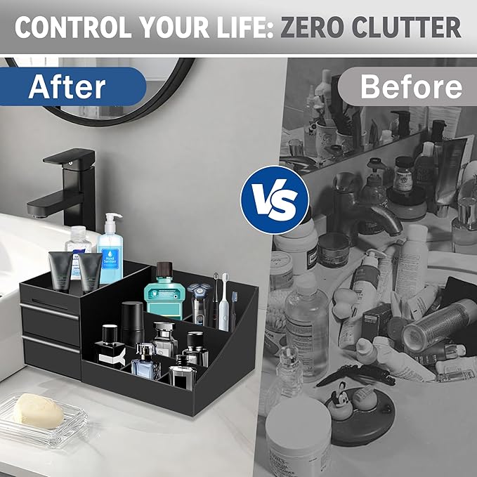Novalunae Mens Cologne Organizer,Mens Bathroom Organizer,Cologne Organizer for Men,Perfume Organizer,Cologne Stand,Cologne Shelf,Perfume Stand,Bathroom Countertop Storage,Easter Gifts for Men