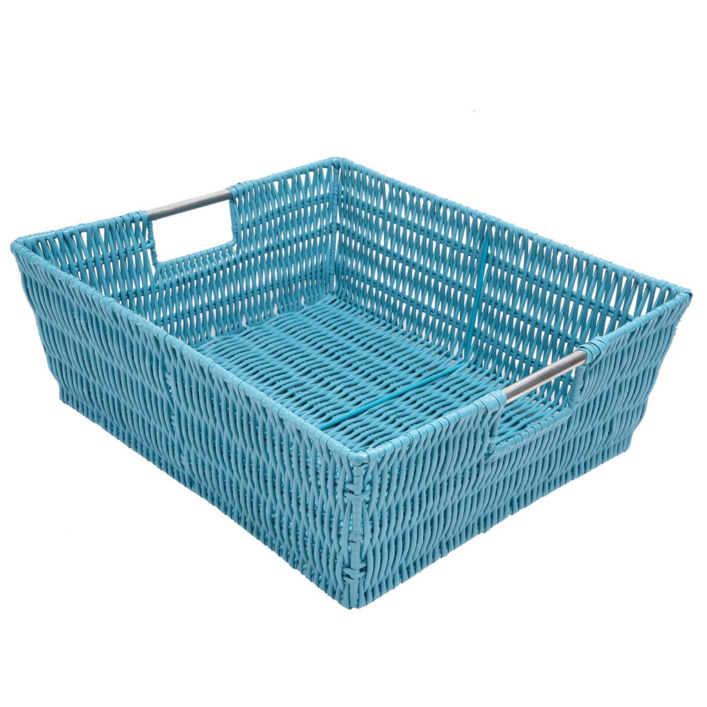 Whitmor Rattique Shelf Tote Berry Blue