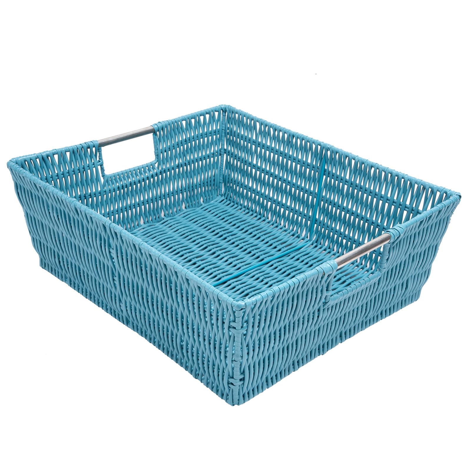 Whitmor Rattique Shelf Tote Berry Blue