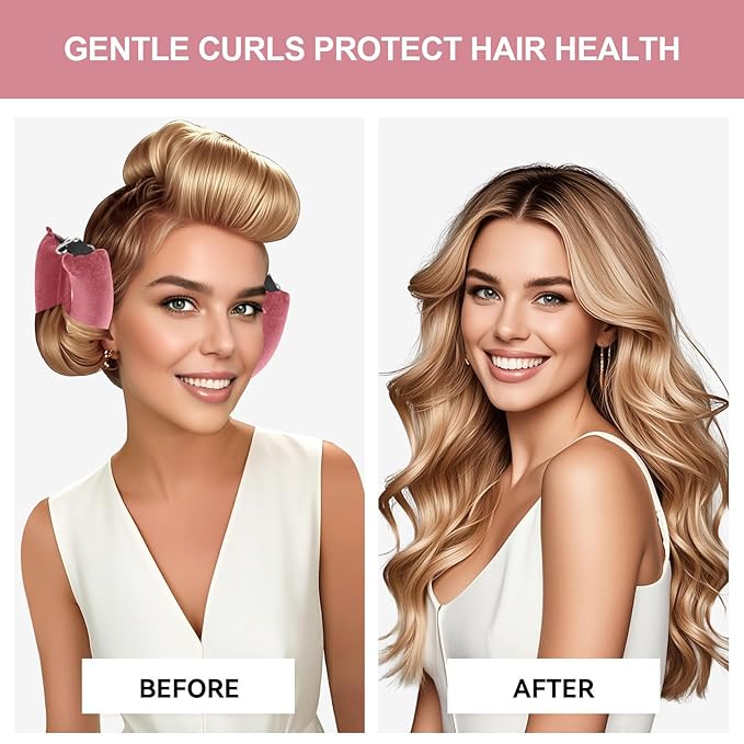 Togayu Heatless Curls Overnight Hair Care Set - Jumbo Velvet Hair Curlers