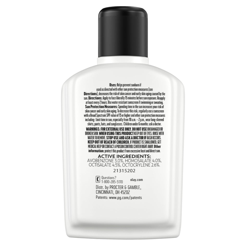 Olay Complete All Day Moisturizer with Broad Spectrum SPF 15 Normal, Sunscreen for Face, 4 Fl Oz (Pack of 1)