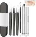 Usiveinborn Blackhead Remover Upgraded, Usiveinborn Blackhead Tweezers, Professional Upgraded Facial Blackhead Remover Tweezers, Blackhead Remover Tools Sets (A3-Black-8pcs)