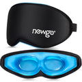 NEWGO 3D Cooling Sleep Mask, Weighted Cooling Gel Eye Mask for Sleeping, Cold Eye Mask, Hot Cold Therapy Blackout Sleep Mask for Puffiness, Dark Circles, Dry Eyes, Headaches and Stress Relief