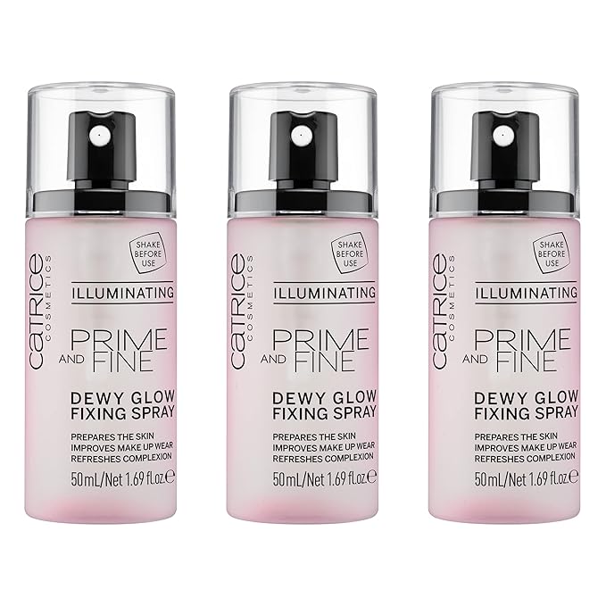 Catrice Prime & Fine Illuminating Dewy Glow Spray, Pack of 3