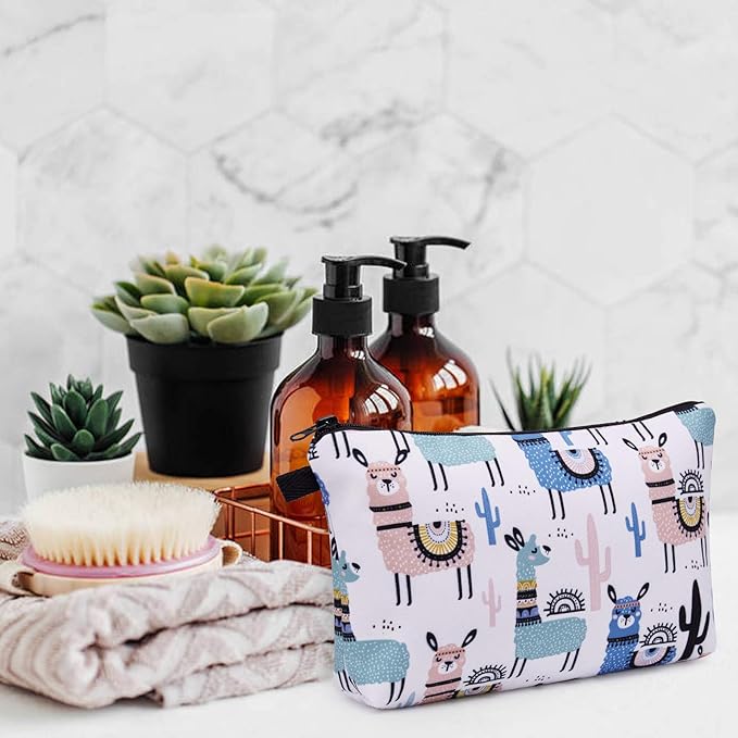 WANDF Small Makeup Bag for Purse, Small Cosmetic Bag for Women