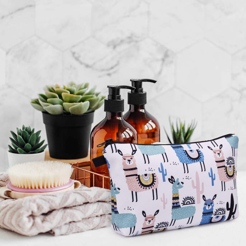 WANDF Small Makeup Bag for Purse, Small Cosmetic Bag for Women