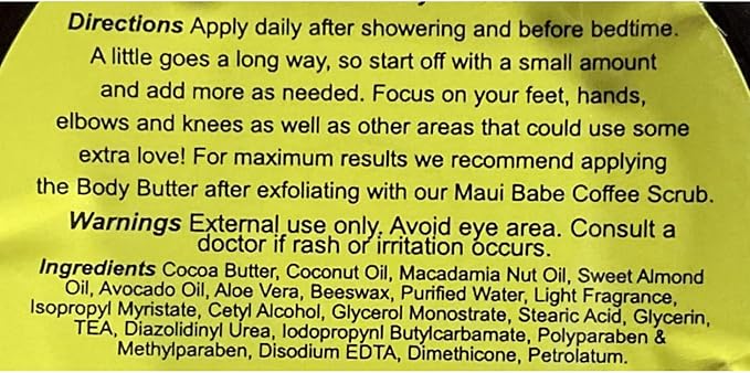 Maui Babe Body Butter 8 oz