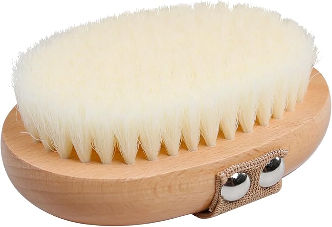 OWIIZI Dry Brushing Body Brush Wooden Body Scrubber Exfoliator