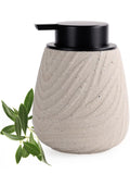 Avidanza 14 oz Ceramic Hand Soap Dispenser for Bathroom & Kitchen - Refillable Liquid Dish Pump with Non-Drip Design, Modern Farmhouse Style