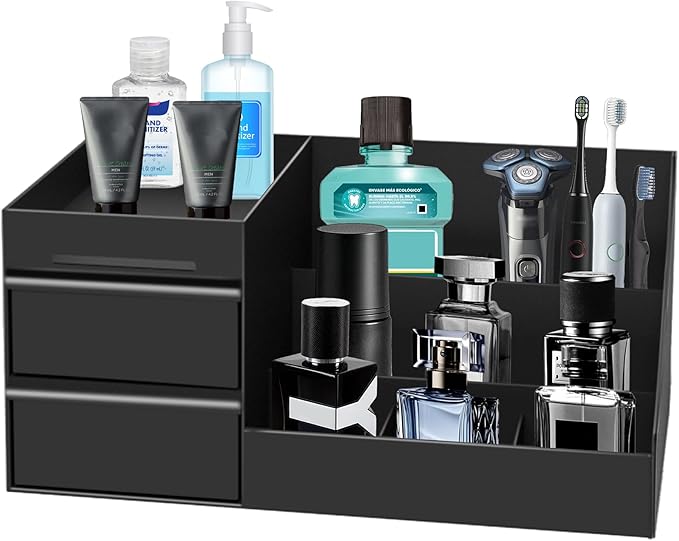 Novalunae Mens Cologne Organizer,Mens Bathroom Organizer,Cologne Organizer for Men,Perfume Organizer,Cologne Stand,Cologne Shelf,Perfume Stand,Bathroom Countertop Storage,Easter Gifts for Men