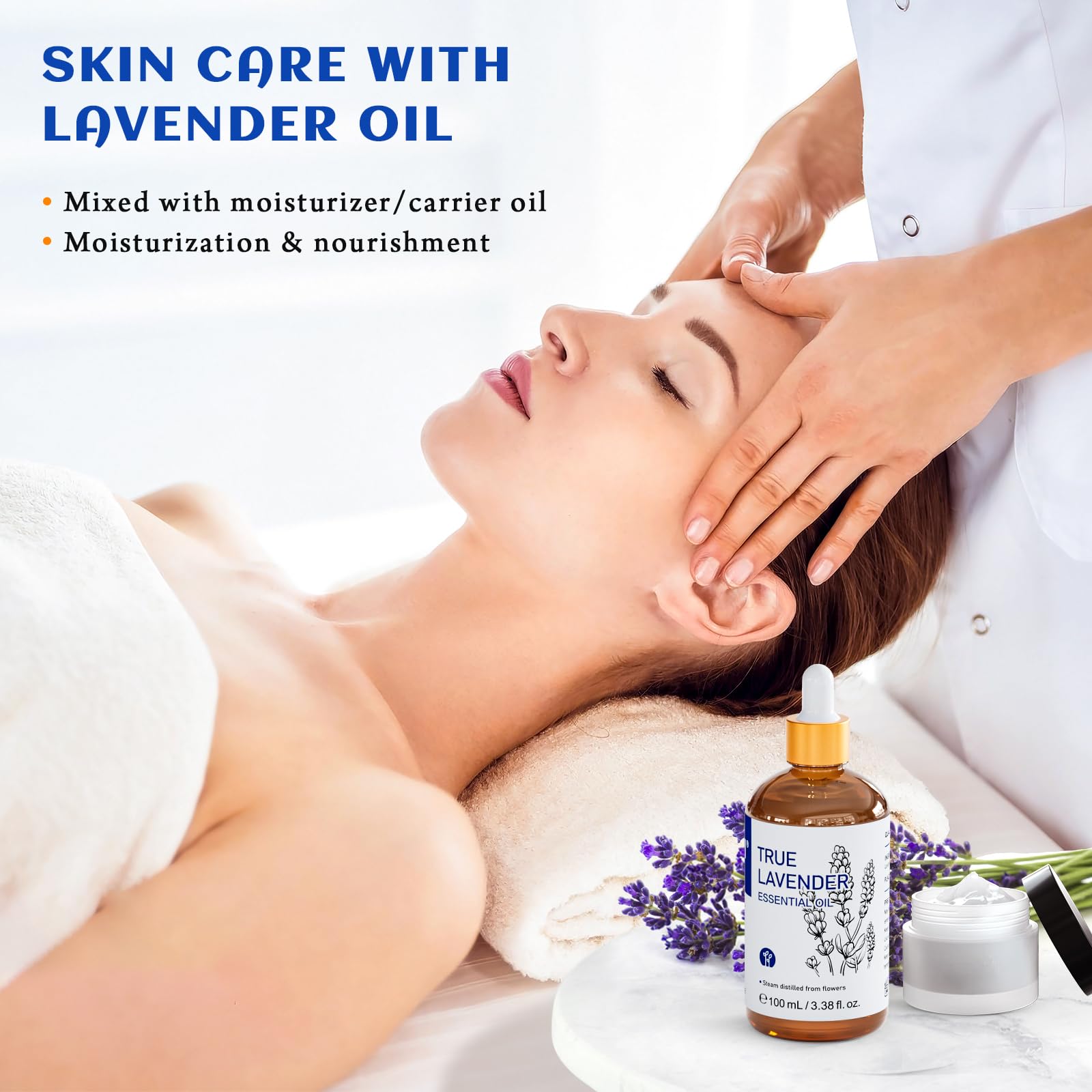HIQILI Lavender Essential Oil for Diffuser, Aromatherapy & Better Sleep