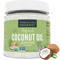 Viva Naturals Organic Coconut Oil, 16 fl oz – Unrefined, Cold-Pressed Extra Virgin Coconut Oil, USDA Organic & Non-GMO, Natural Cooking Oil, Hair Oil & Skin Oil