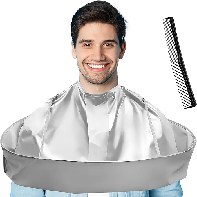 Wsevinn Hair Cutting Cape Professional Salon Barber Cape Foldable Haircut Cloak Hairdressing Umbrella Apron Kit for Adult Men and Women