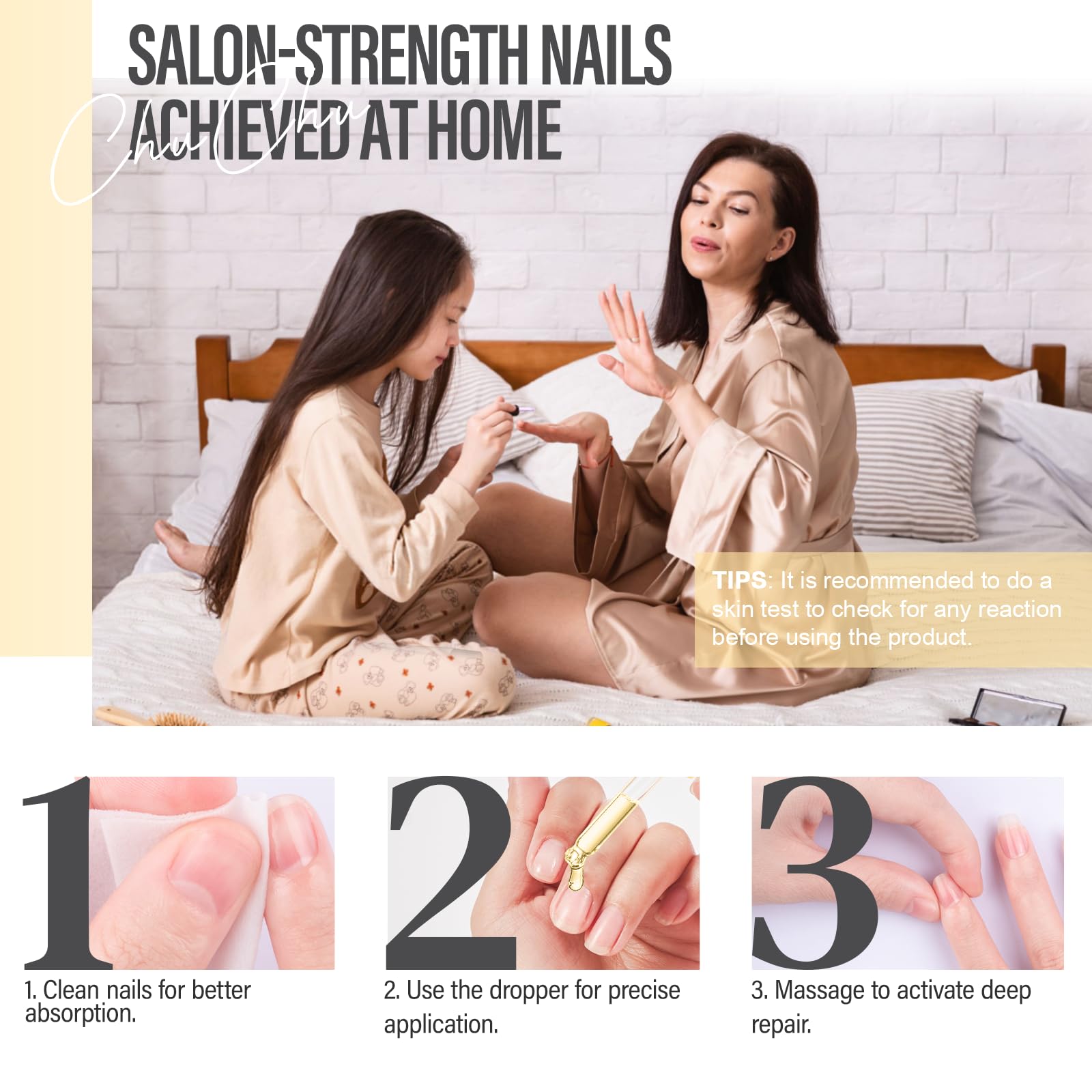 CHUCHU Vegan Cuticle Oil for Nails: Orange Jojoba Nail Cuticle Oil with Vitamin B & E for Moisturizes Cuticle and Nail's Skin - Prevents Hangnails and Chapped 15ML
