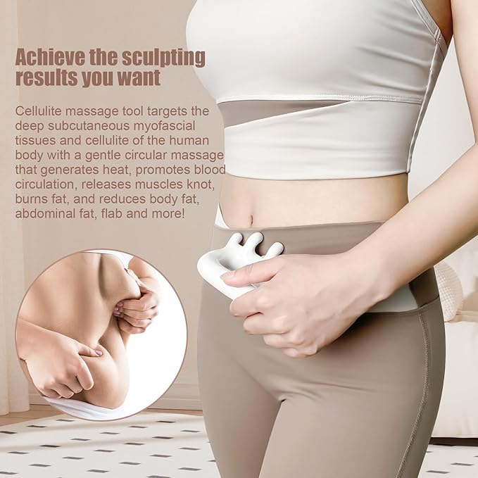 Vemoky Fascia Massage Tool Trigger Point Massage Tools Anti Blaster for Cellulite Massage Tool Reaching Deep Myofascial Tissue Throughout The Body Release Muscle Knot Reduction Cellulite