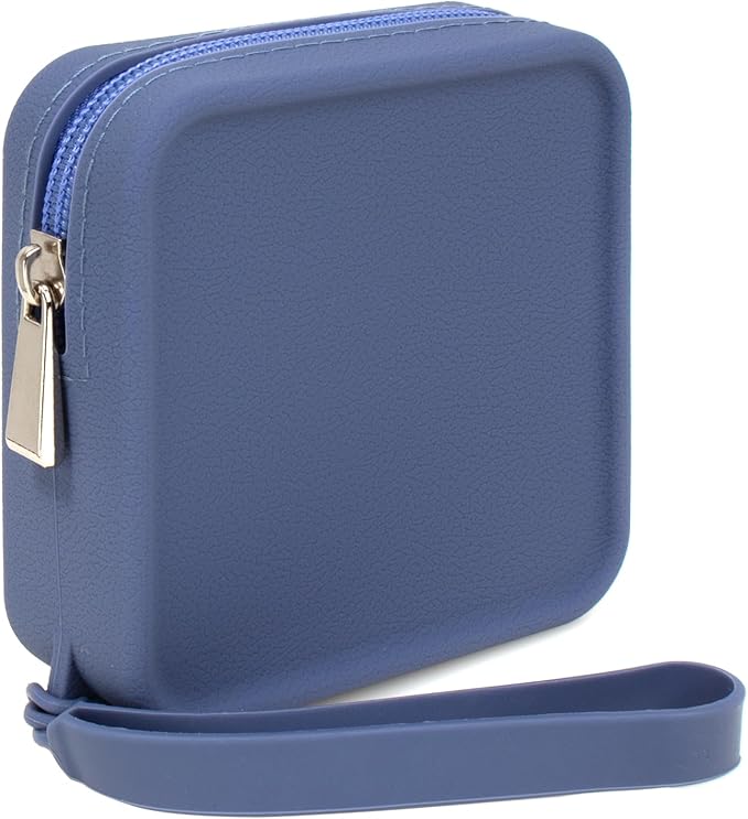 FFpaw Silicone Mini Makeup Bag Pouch for Purse, Small Cosmetic Travel Bag Zipper Pouch Waterproof Cute Coin Purse Portable Makeup Storage Bag Travel Toiletry Organizers Bag for Women Girls