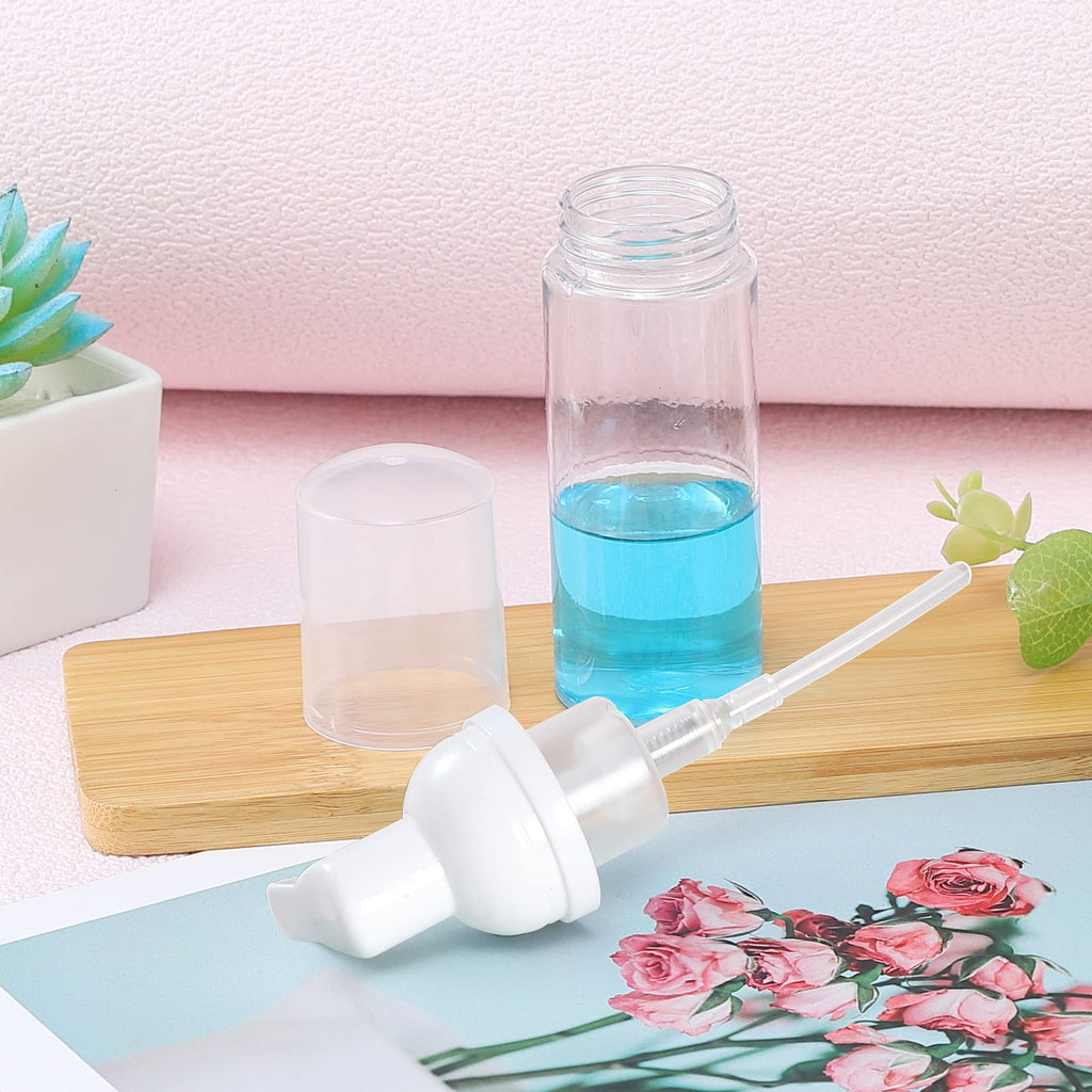 GliSun 36 Pcs Foam Pump Bottle 2oz Empty Refillable Mini Dispenser