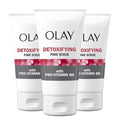 Facial Cleanser by Olay Regenerist, Detoxifying Pore Scrub & Exfoliator, 5 Oz (Pack of 3)