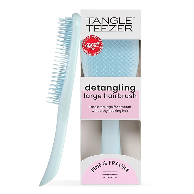 Tangle Teezer Ultimate Detangler Brush for Fine Hair, Large, Seafoam Blue