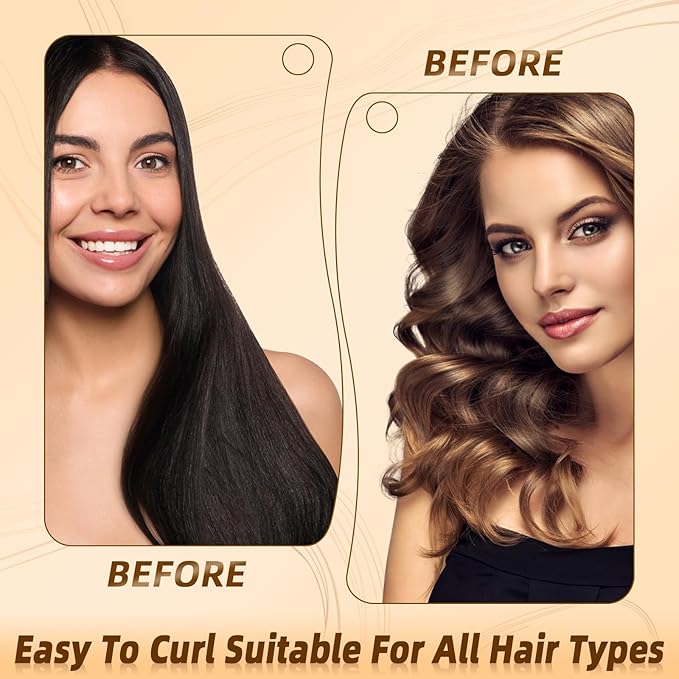 Overnight Heatless Hair Curler Rods Jumbo Satin Flexi Rods for Heatless Overnight Curls, Soft No-Heat Hair Styling Tools for All Hair Types, 3pcs Blue