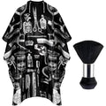 FEBSNOW Hair Cutting Cape Kit,Professional Barber Cape with Duster Brush