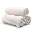 PARADISO Evriholder Soft-Weave Exfoliating Wash Cloths Dual-Textured for Face and Body, Pack of 3, White