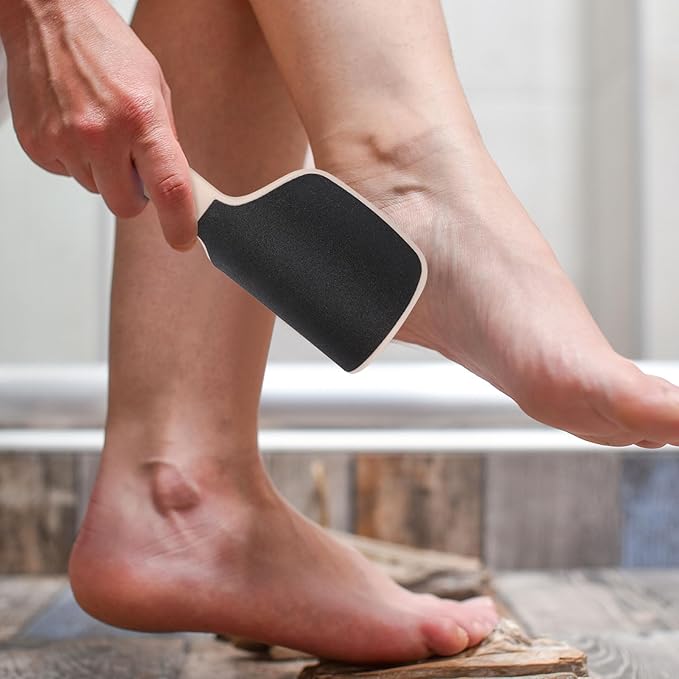 2 Pcs Curved Foot File Callus Remover for Feet, Double Sided Heel File Scraper U Shaped Foot Scrubber Dead Skin Remover