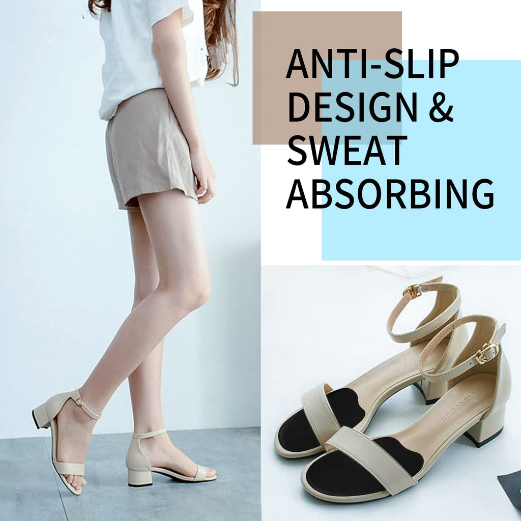 RUGLAMZHIP 4 Pairs Forefoot Cushion Inserts for Women Shoes