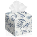 Sea Turtle Tissue Box Cover Leather Tissue Box Holder Square Facial Paper Organizer Dispenser for Bathroom Kitchen Bedroom Vanity Countertop Night Stands