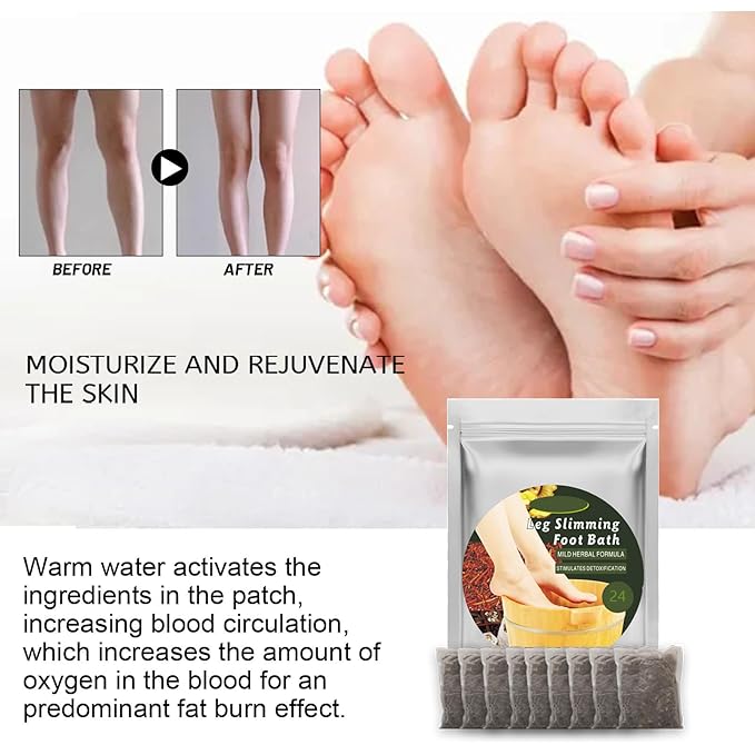 30Pcs Foot Soak Foot Bath Bag Spa Relaxation for Muscle Natural Mugwort Herb Bath Soak to Remove Leg Slimming Bath Bag Foot Care