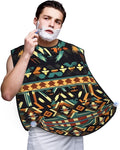 Ocean Fishes Print Beard Bib Shaving Apron, Beard Hair Trimming Cape Gift For Dad