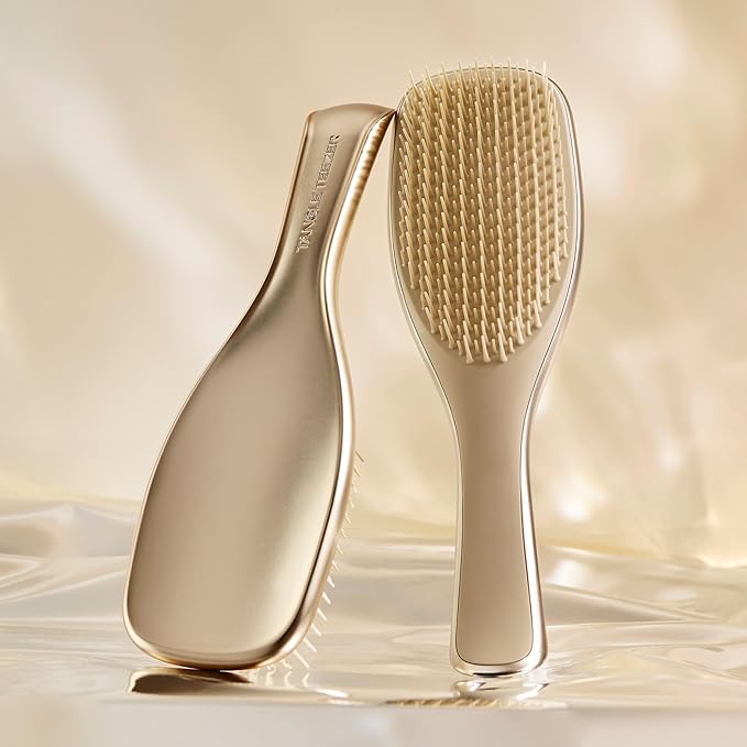 Tangle Teezer Chrome Ultimate Detangler Brush, Straight to Curly, Champagne