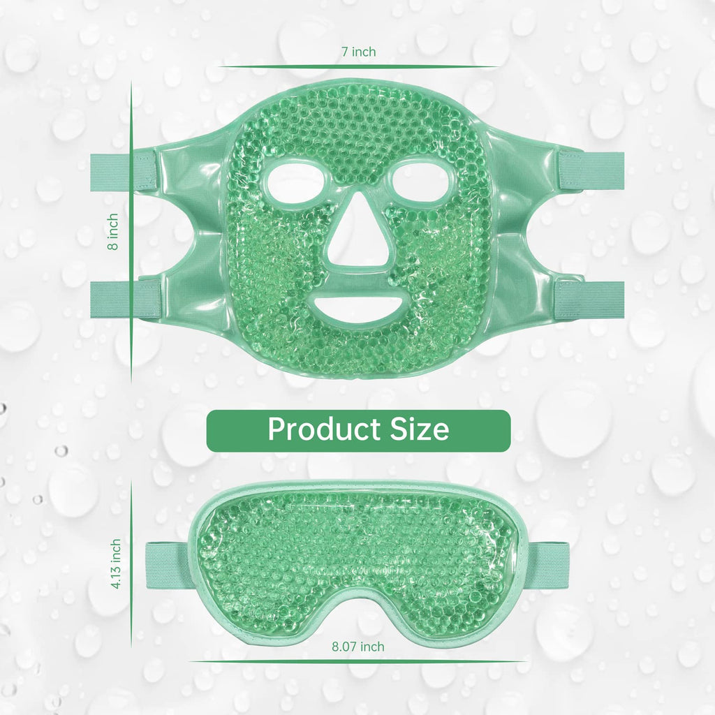 ZNÖCUETÖD Cooling Mask Ice Pack for Face Eye, Hot Cold Compress for Face