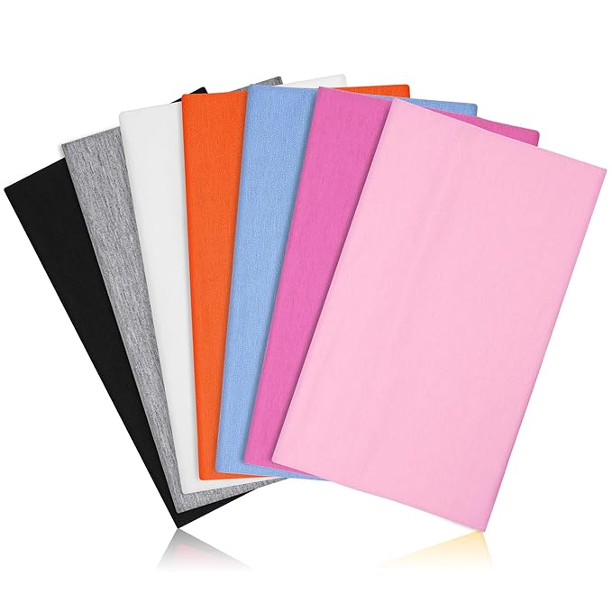 DiyJibb Headbands for Women, 7PCS Wide Cloth Hair Bands for Workout, Yoga, Skincare & Daily Wear, Soft & Stretchy