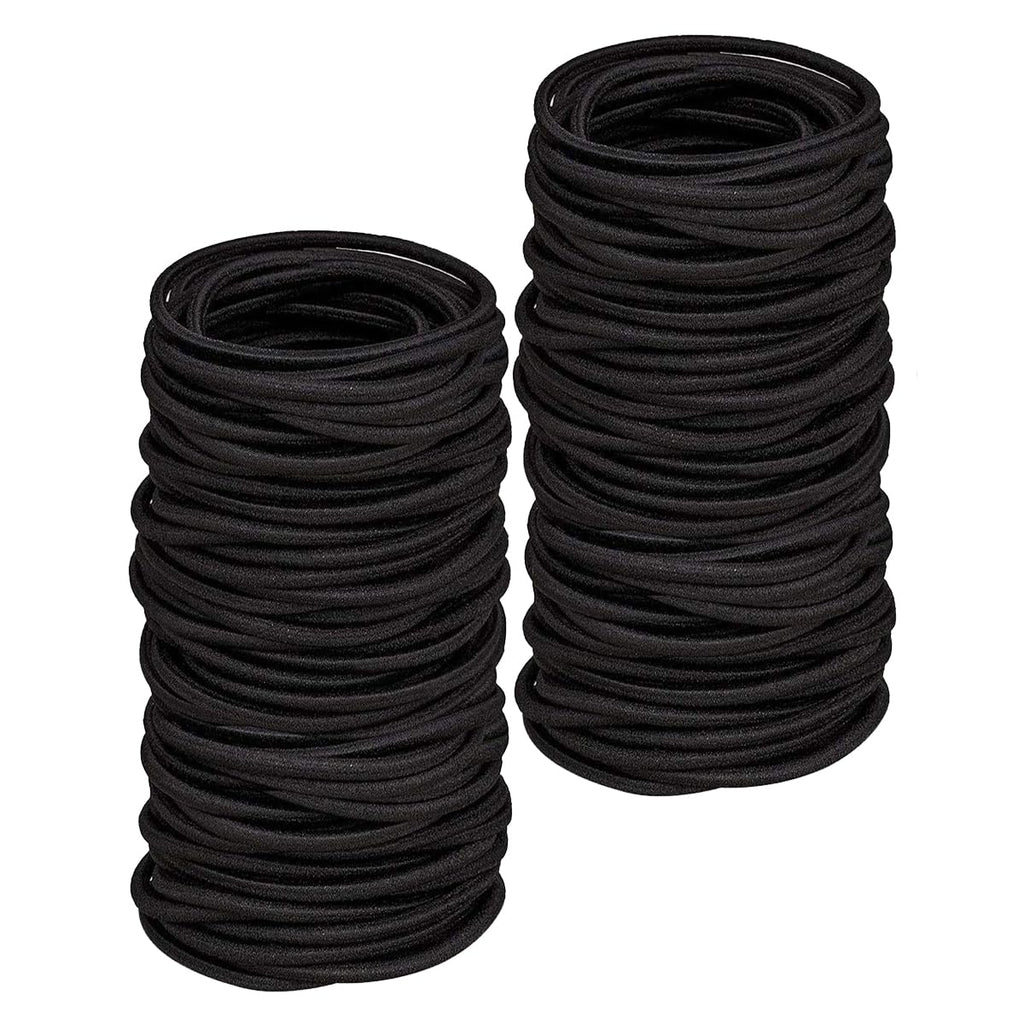 WillingTee 200PCS Small Hair Ties,No Crease Baby Hair Ties