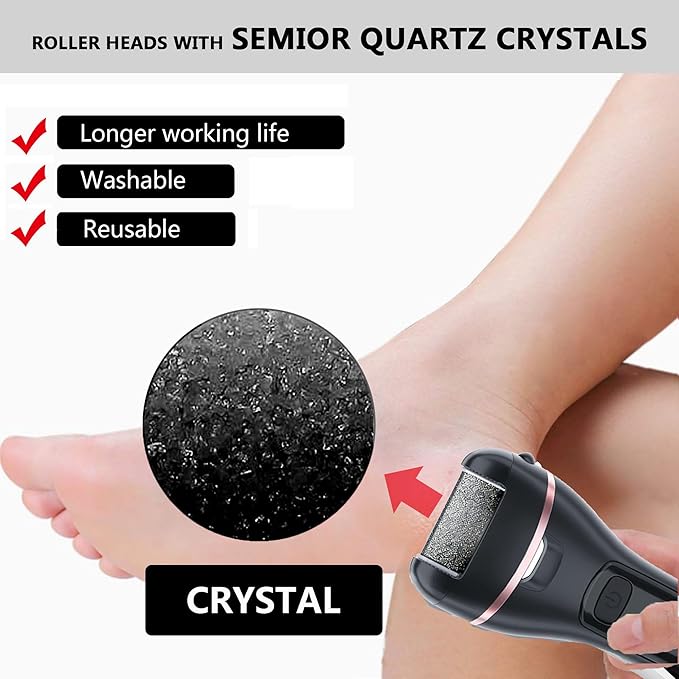 12 Pack Same Coarse Replacement Roller Head for Electric Foot Filer Callus Remover for Feet Pedicure Tools Pedicure Kit Refill Rollers for Cracked Heels and Dead Skin (12pcs Regular Coarse)