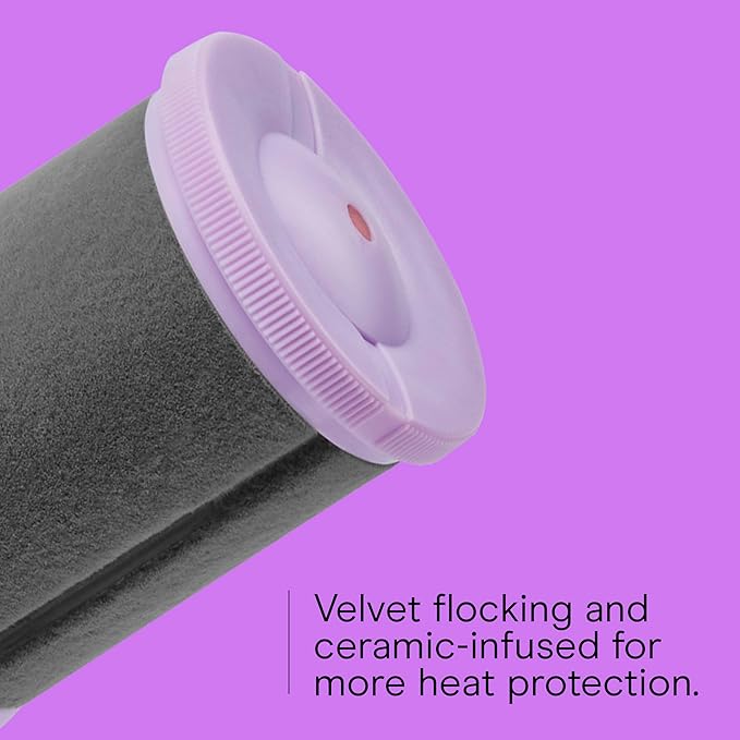 Conair Ceramic Hot Rollers, 1 3/4 Inch & 1 1/2 Inch Rollers, Lavender, 12