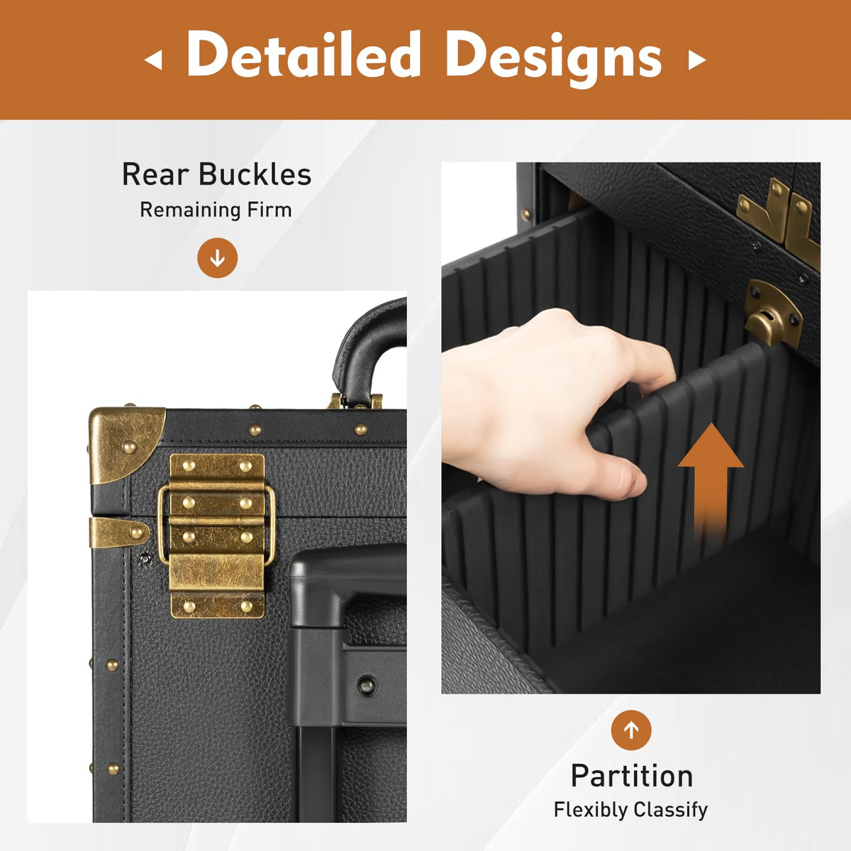 Rolling Lockable Makeup Train Case, Hairdressing Trolley Travel Organizer Tool Box Stylist Beauty Salon Cosmetic Luggage with Hair Dryer Holder for Barber Stores Hairdressing Colleges Homes