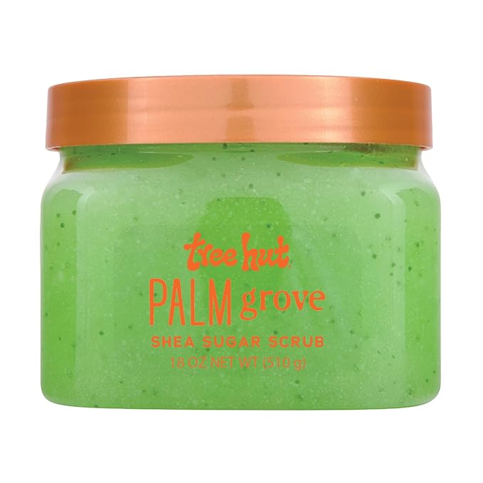 Tree Hut Palm Grove Body Scrub, Exfoliating Sugar Scrub, Vegan, 18 Oz